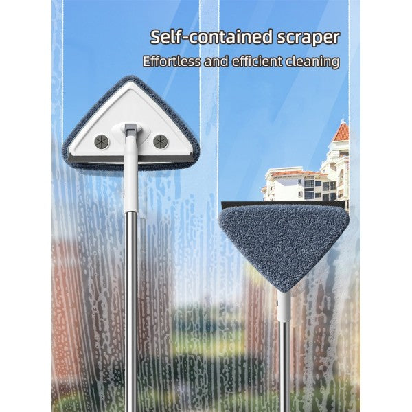 Esfregona de Limpeza Telescópico Triangular c/ Raspador